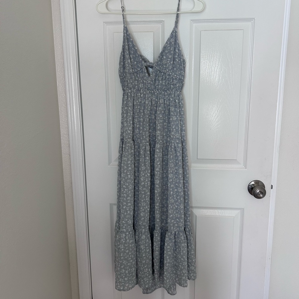 Rue Sophie Sexy and Sweet Light Blue Floral Sundress - Picture 2 of 7